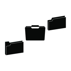 Documents folder icon. File images set. Symbol for application and advertising brochure decoration.