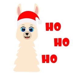 cute llama alpaca vector illustration