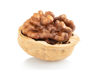 Walnut isolated on a white background.