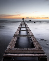 Obraz premium pontile invernale