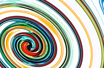 Multi-colored splashes of watercolor paints on white paper. Abstract spring background	