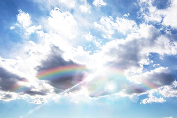虹と空