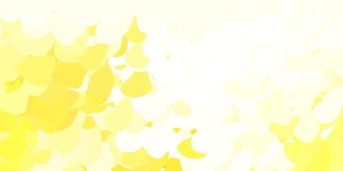 Light orange vector background with random forms.