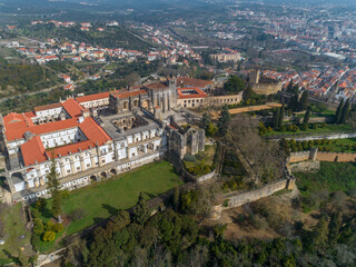 Fototapeta na wymiar Monastery Convent of Christ in Portugal