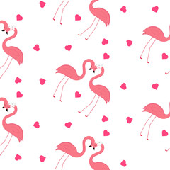 Fototapeta premium Flamingo pattern. Vector illustration