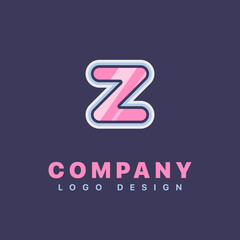Letter Z logo design template. Company logo icon