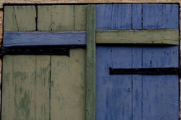 Old wooden shutters