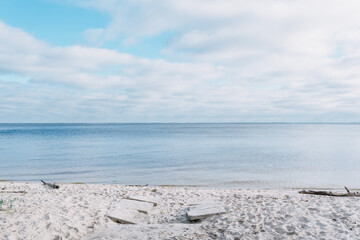 beach in the morning