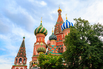 St. Basil's Cathedral on Red Square in Moscow, Russia
