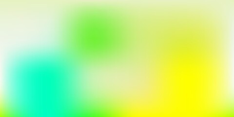 Light Green, Yellow vector blurred template.