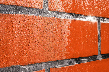 . A natural stone covered with a protective liquid from moisture and mold. Protect the stone from...
