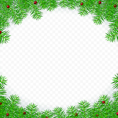Realistic Christmas Elements on Background . Isolated Vector Elements