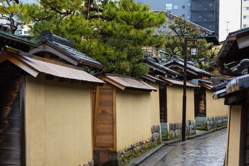 日本　石川県金沢市の長町武家屋敷跡
