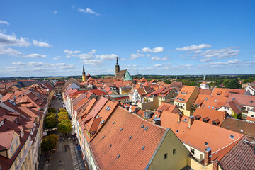 Obraz premium Cityscape of downtown district of Bautzen, a medieval city in east Germany.