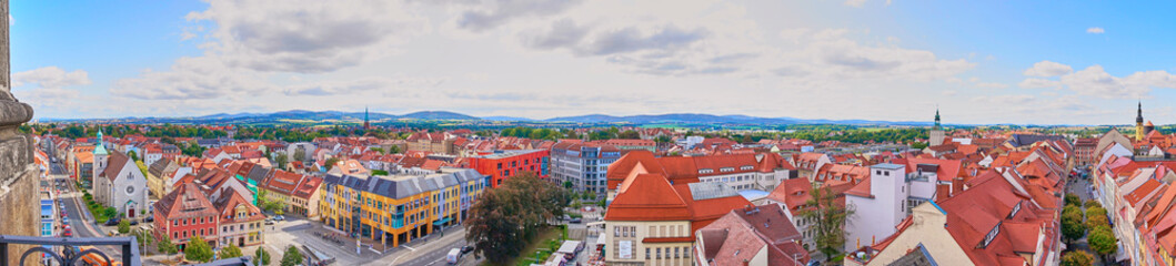Cityscape of downtown district of Bautzen, a medieval city in east Germany.