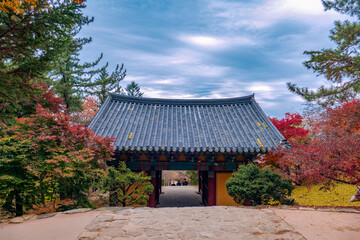 Old temple in late autumn -Busuksa(temple name), Youngju Gyoungsangbukdo, Korea