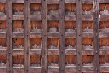 Wooden gate. Abstract wood background. Vintage wood surface