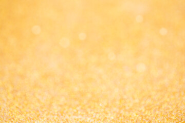 Gold sparkle glitter and copy space for Christmas background