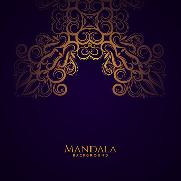 Mandala design decorative ethin background illustration
