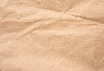 Fototapeta na wymiar empty sheet of brown wrapping kraft paper