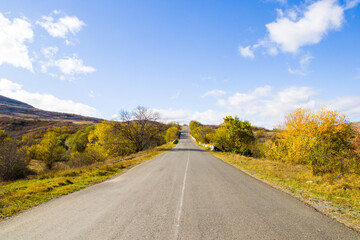 Empty highway and road in Georgia