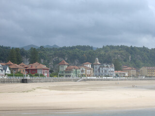Fototapeta na wymiar The coastal town of Ribadesella in Asturias. Spain