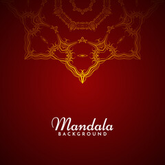 Stylish decorative mandala design retro background
