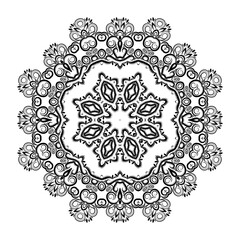 Artistic beautiful mandala design isolated