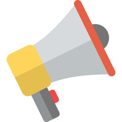 
A loudspeaker Flat Icon, concept of job vacancy or a call  
