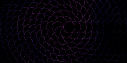 Dark Purple vector texture with disks.