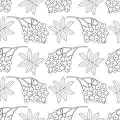 Rowan bunches seamless pattern
