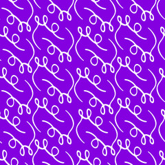 Cute seamless pattern with colored ribbons and confetti. Abstract geometric background. Vector