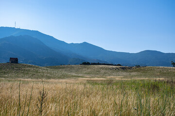 Obraz premium sheepfold lost in mountains in Corsica