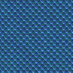 Seamless texture of metallic dragon scales. Reptile skin pattern © Koxae