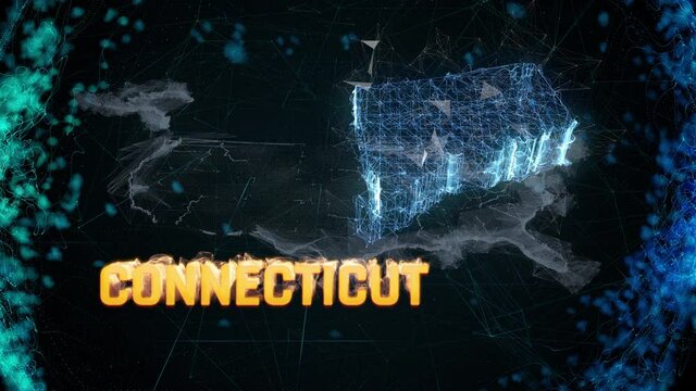 Connecticut US federal state border map outline, news events, exit polls