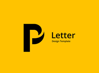 Letter P logo icon design template elements