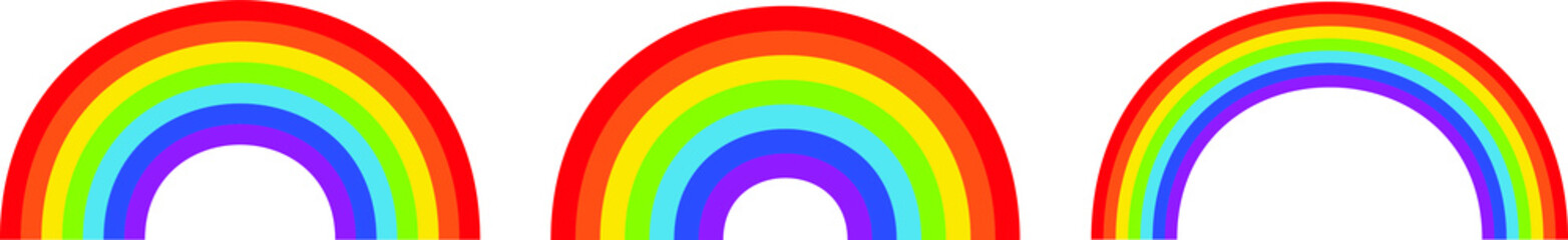 Vector illustration of rainbow icon