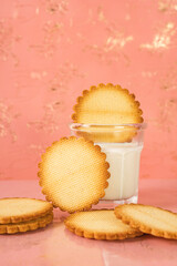 cookies round sable vanilla rose