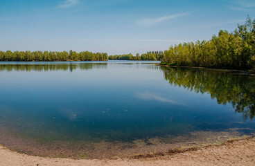 Fototapeta premium Die Koldinger Seen, die Südliche Leineaue