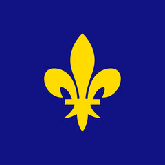 the Royal Lily. coat of arms of the Bourbons. vector icon