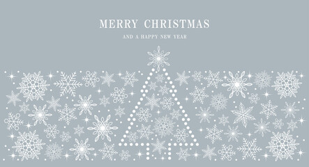 クリスマスのフラットな背景イラスト