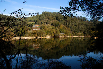 Lake in a forest of Basque Country