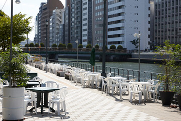 中之島公園より望む大阪の街並み