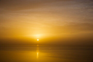 Rhodes island landscape at sunrise
