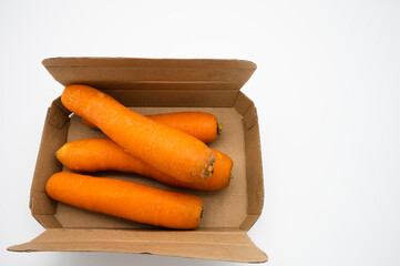 carrots on a white background