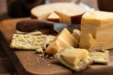 Gouda Cheese and Crackers