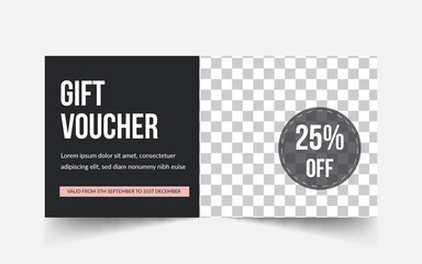 Fashion Gift Voucher Template | Modern Gift Voucher Vector 