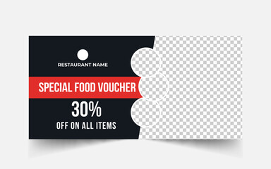 Restaurant Food Voucher|Food Gift Voucher| Restaurant Gift Voucher Template 