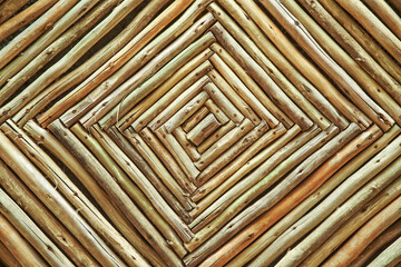 Wooden latte pattern