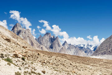 Thunmo Cathedral, Biange I & II peaks, K2 base camp trek, Karakoram, Pakistan	